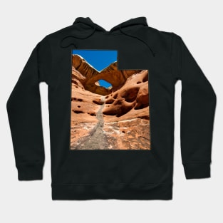 Utah State Outline - Canyonlands National Park Hoodie